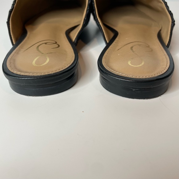 Sam Edelman Cecilia Black Leather Mules Size 7.5 - Picture 7 of 10